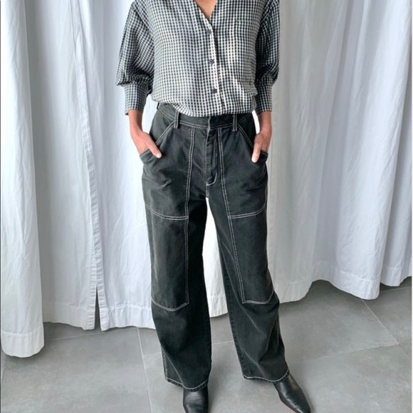 No.6 Jackson Pant in Olive - Picture 2 of 10